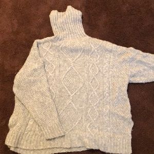 Grey AERIE turtle neck sweater